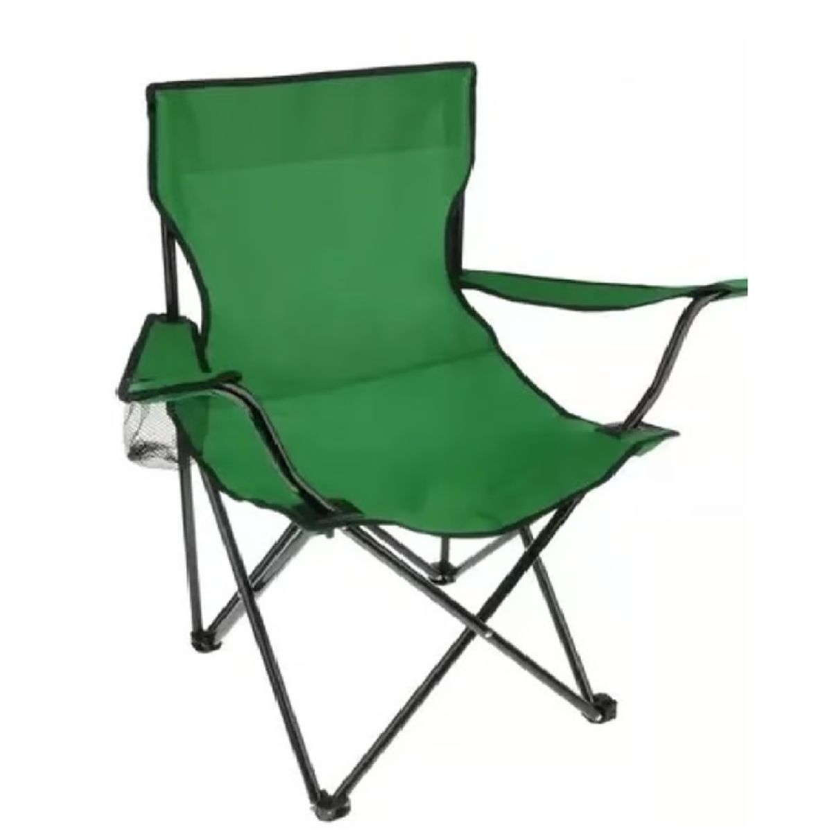 ANGELES DEL HOGAR - Silla Plegable De Playa Camping Picnic Con Porta Vaso Verde