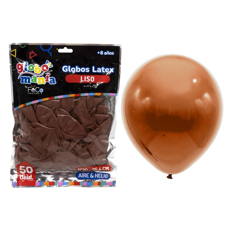 GENERICO - GLOBO 10 CAFE X50UNI