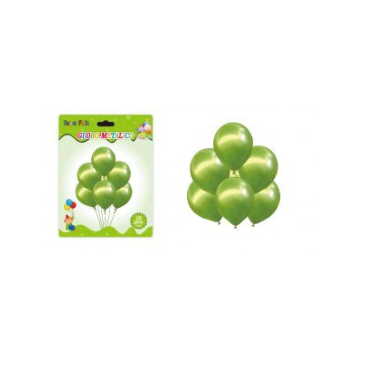 GENERICO - GLOBOS CROMADOS 13 CM 25 PCS