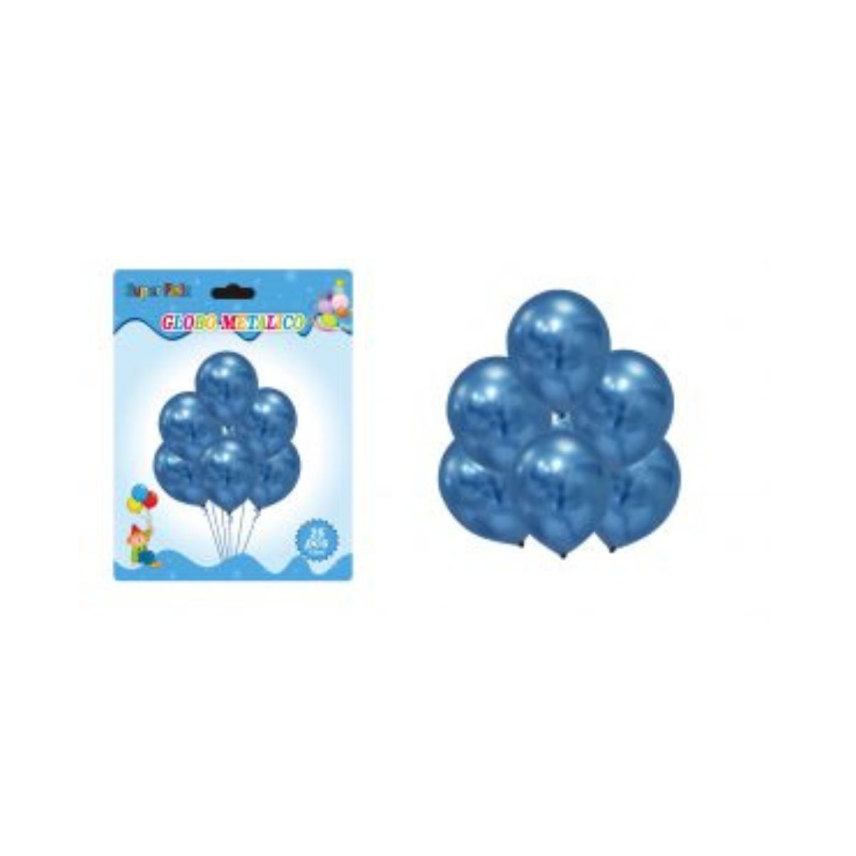 GENERICO - GLOBOS CROMADOS 13 CM 25 PCS