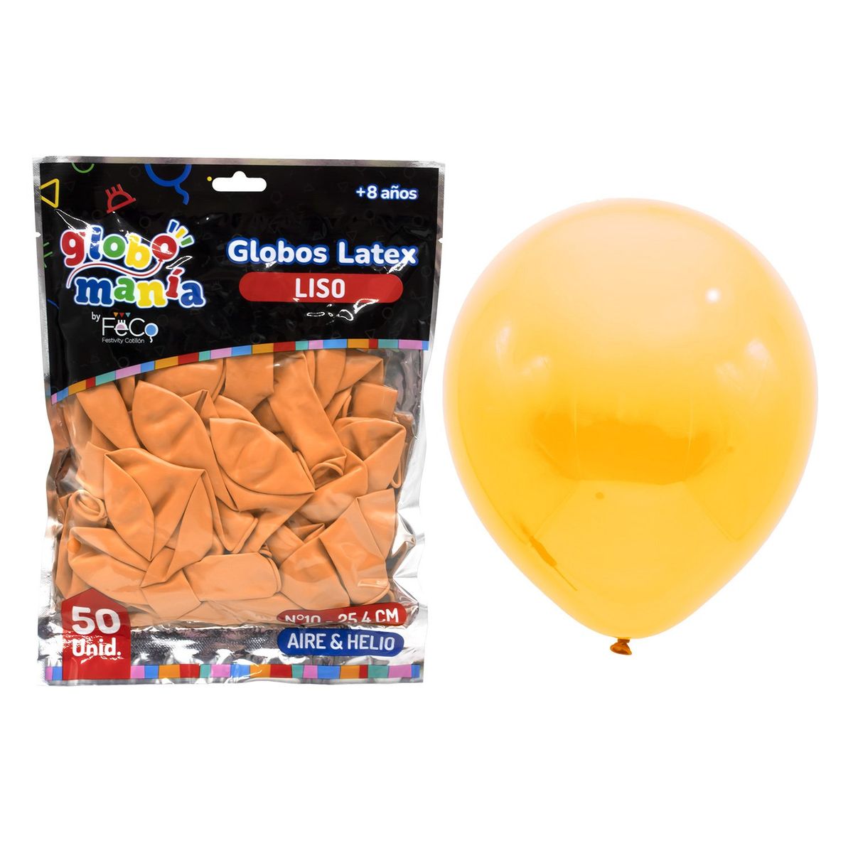 GENERICO - GLOBO 10 NARANJO X50UNI
