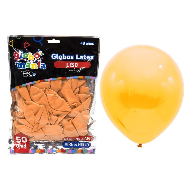 GENERICO - GLOBO 10 NARANJO X50UNI