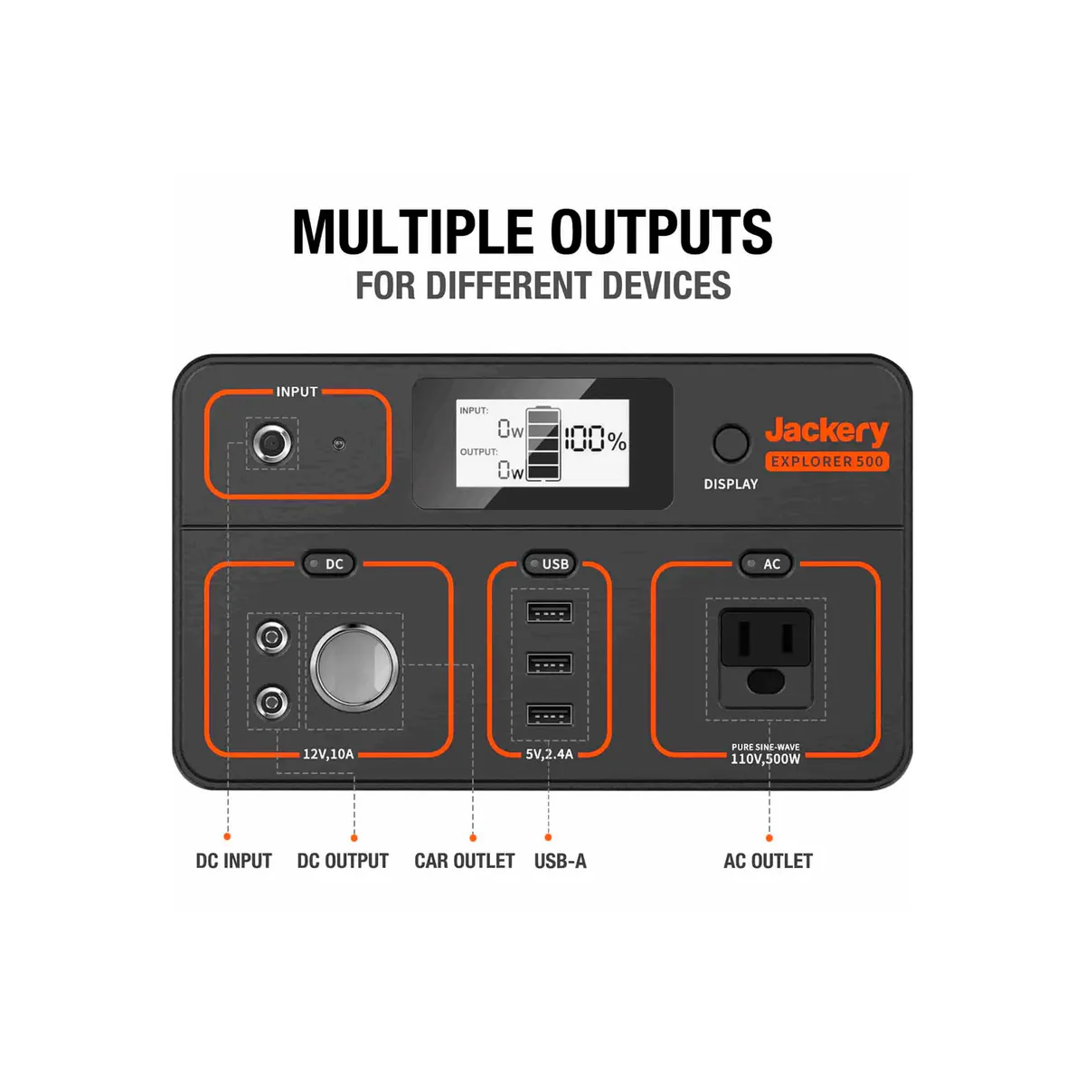 JACKERY - Estación de Energía Portátil Jackery Explorer 500 Outdoor