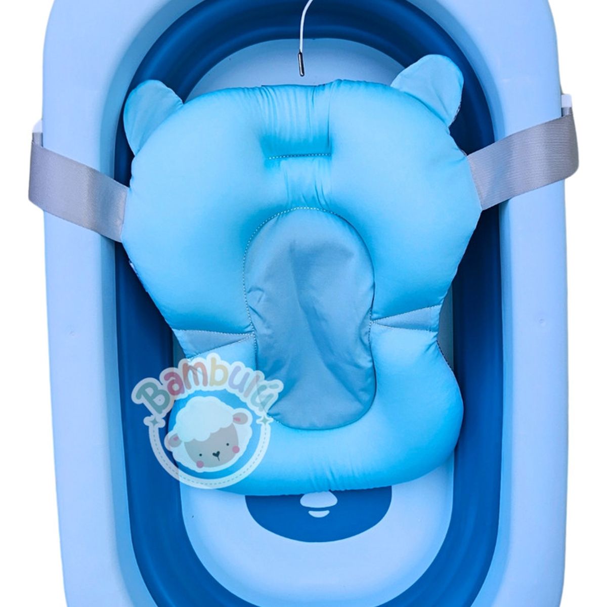 GENERICO - Bañera Plegable Con Termómetro + Accesorios Bebe