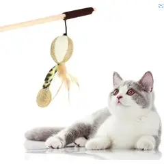 GENERICO - Juguete Para Gatos Burlas Palo De Plumas De Suzuki Madera
