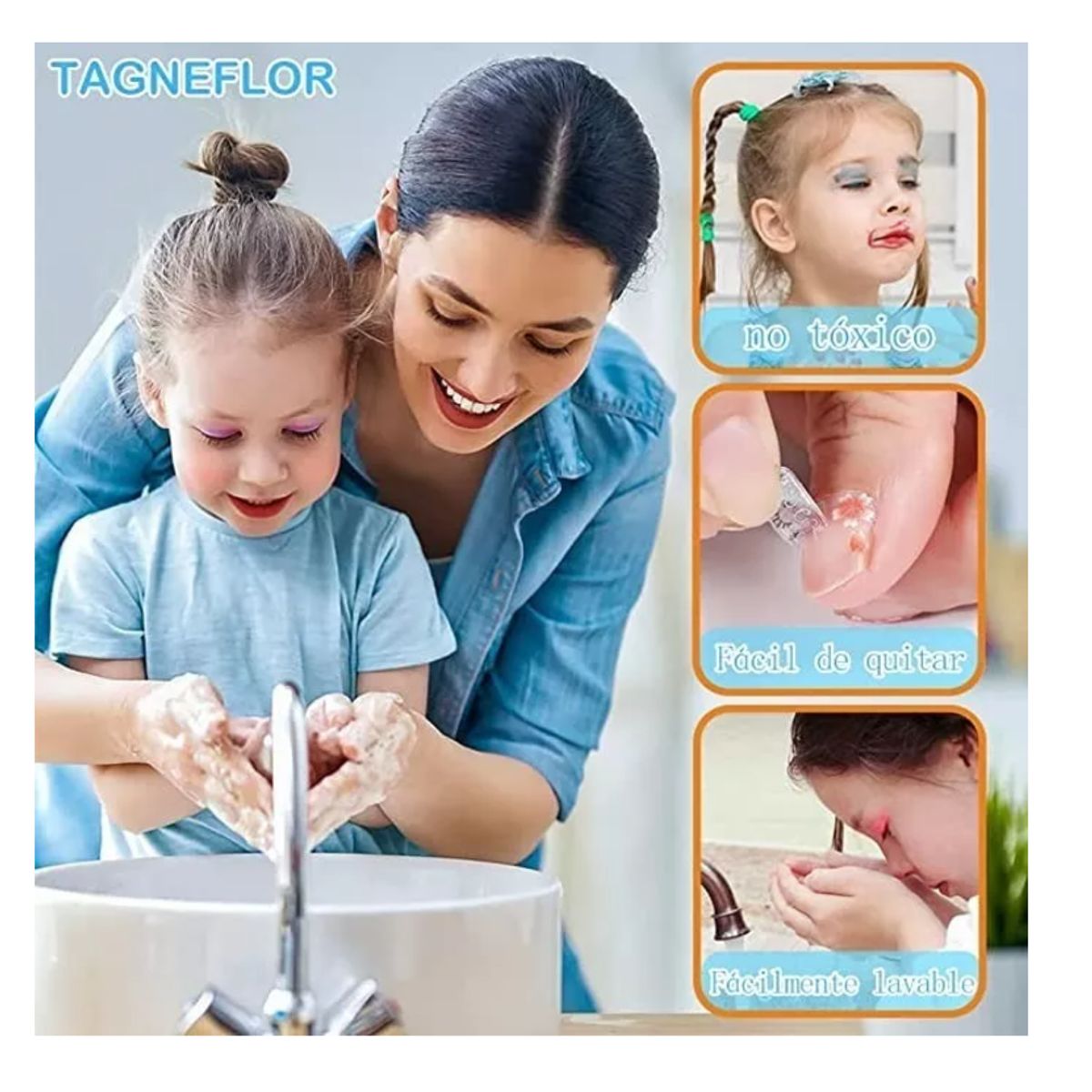 GENERICO - Kit De Maquillaje Para Niños Lavable Moda Conjunto 32 Pcs