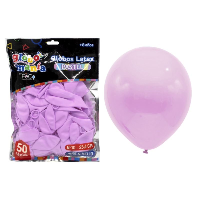 GENERICO - GLOBO 10 PASTEL FUCSIA X50UNI