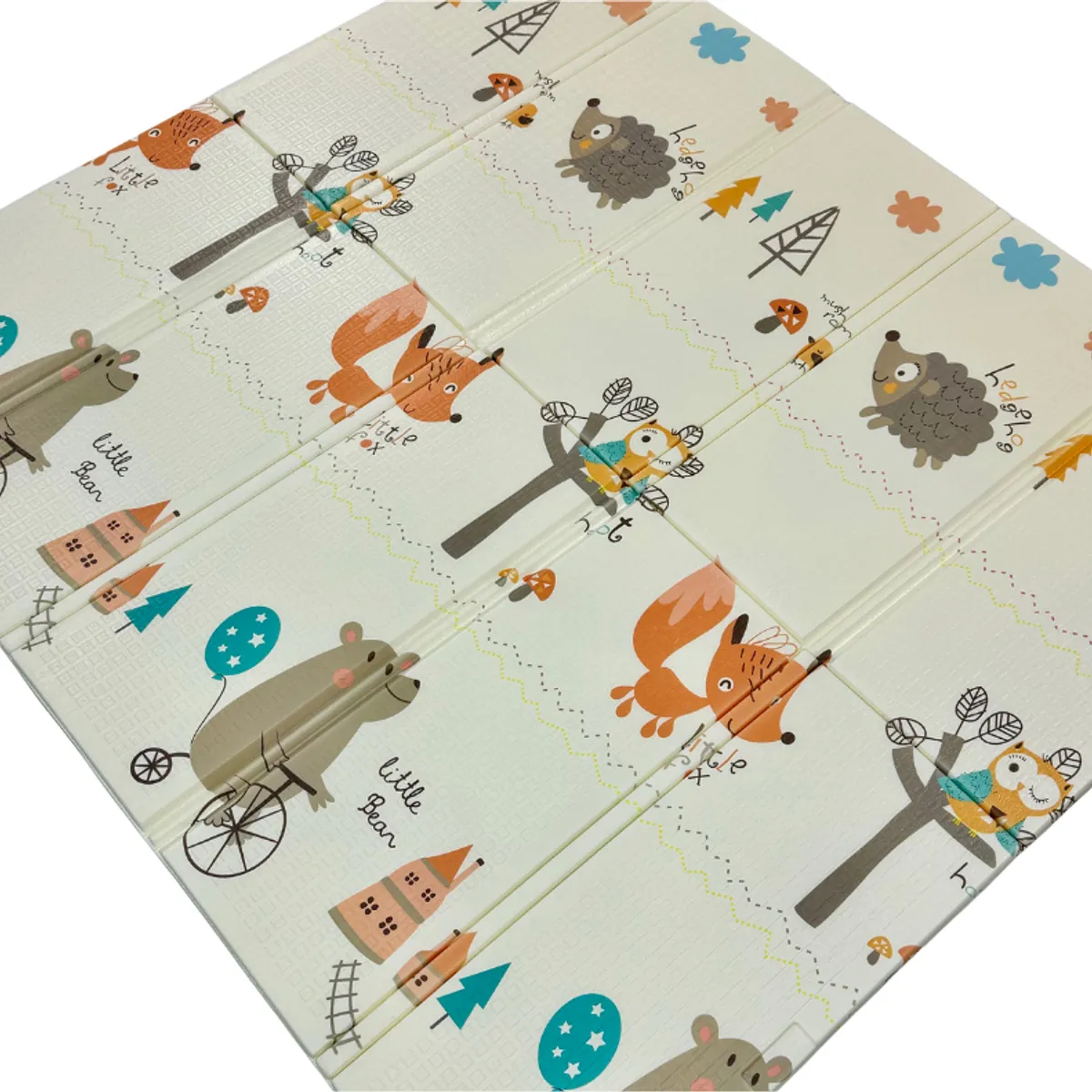 BEBECO - Alfombra Mat Bebe Antigolpe 200x180 cms Bebeco Bambie-Zorro