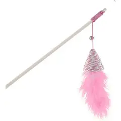 GENERICO - Varita Interactiva De Madera Para Gato Rosa Juguete