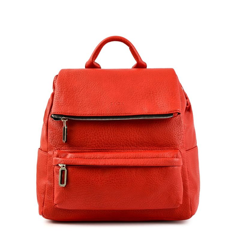 ZIOL - Mochila con tapa mediana byanca rojo
