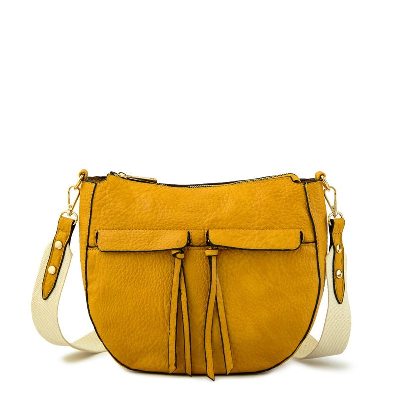 ZIOL - Cartera bandolera mediana edita camel