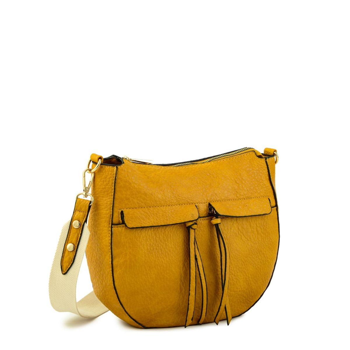 ZIOL - Cartera bandolera edita mediana camel