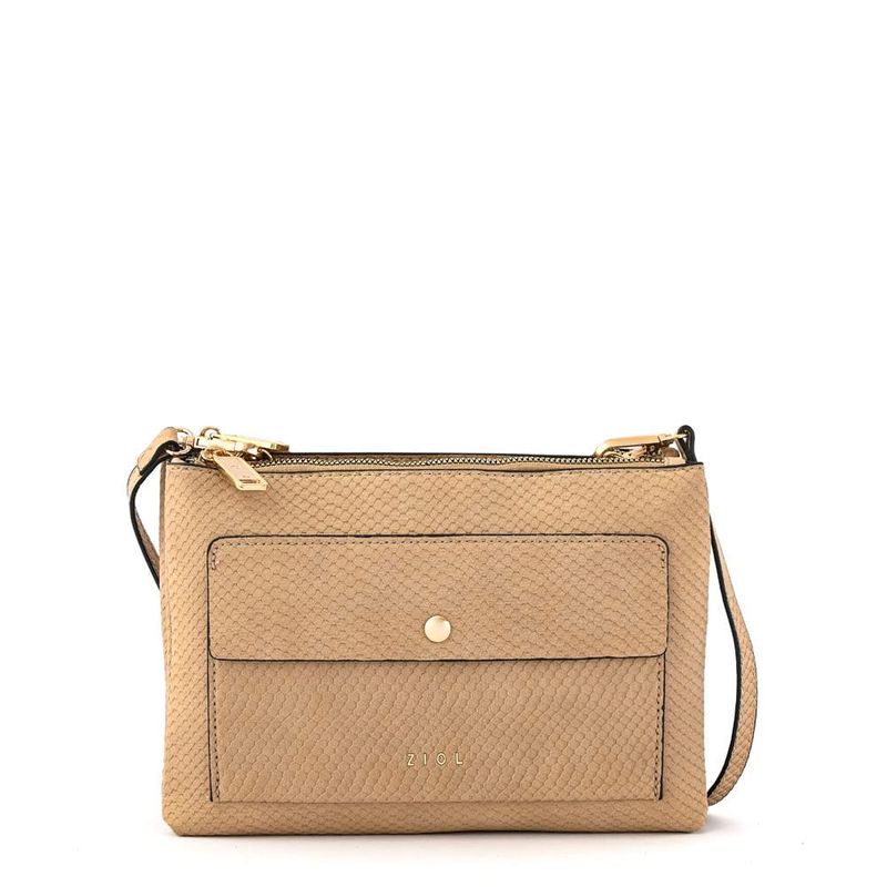 ZIOL - Cartera bandolera pequeña sidonie beige