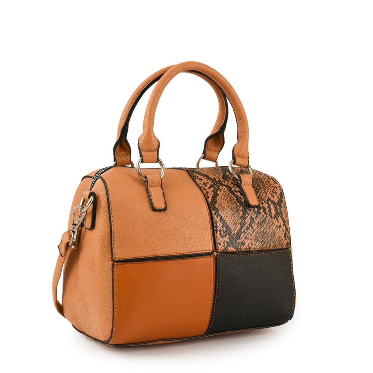 ZIOL - Cartera tote baul elinna mediana camel