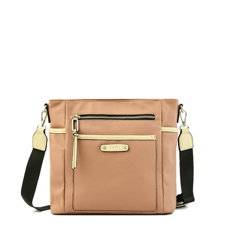 ZIOL - Cartera bandolera pequeña lima rosa viejo
