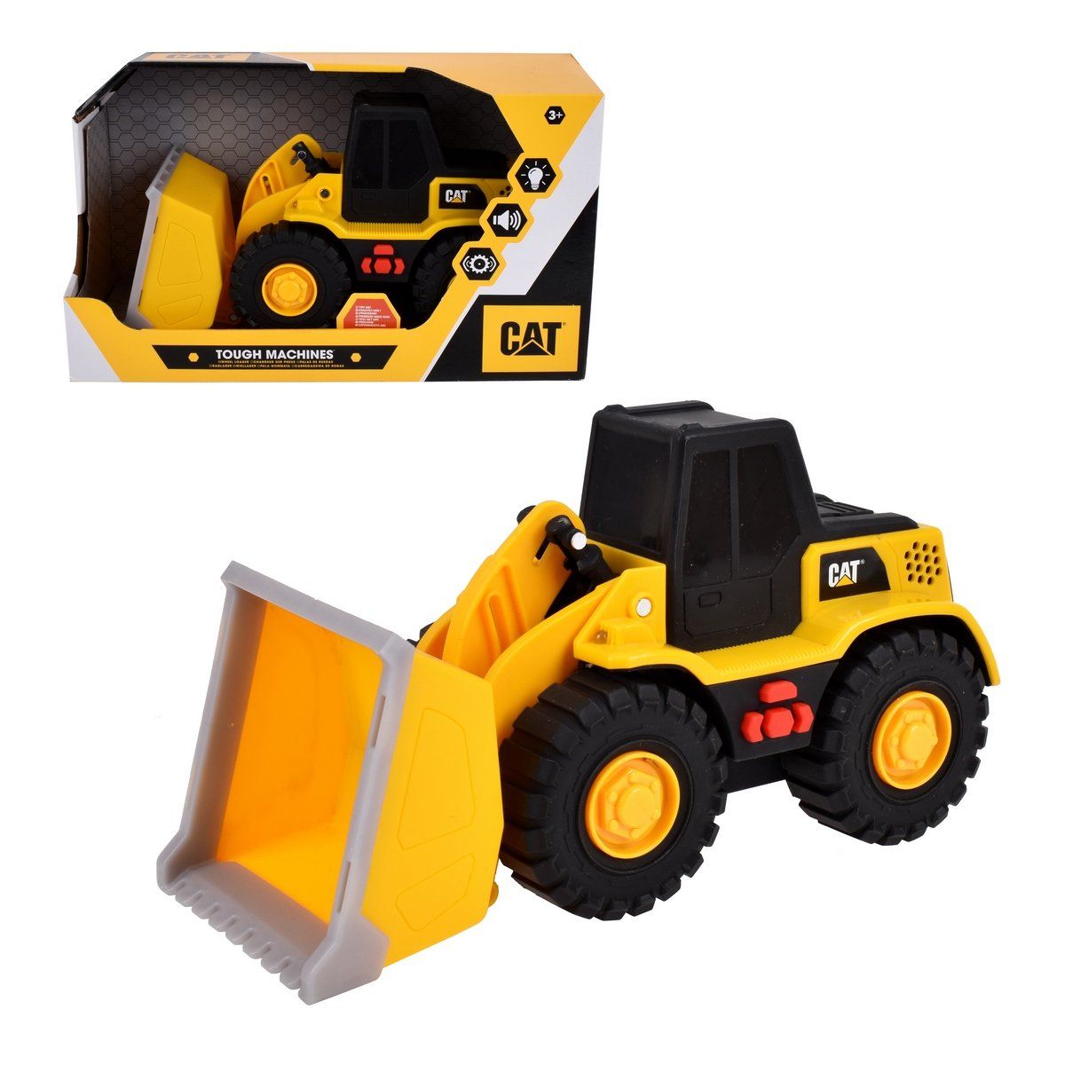 CAT - Pala cargadora CAT con luz y sonido para vehículos de