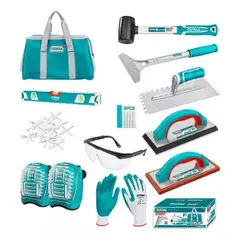 TOTAL TOOLS - Set Ceramista Embaldosado 11 Piezas Total