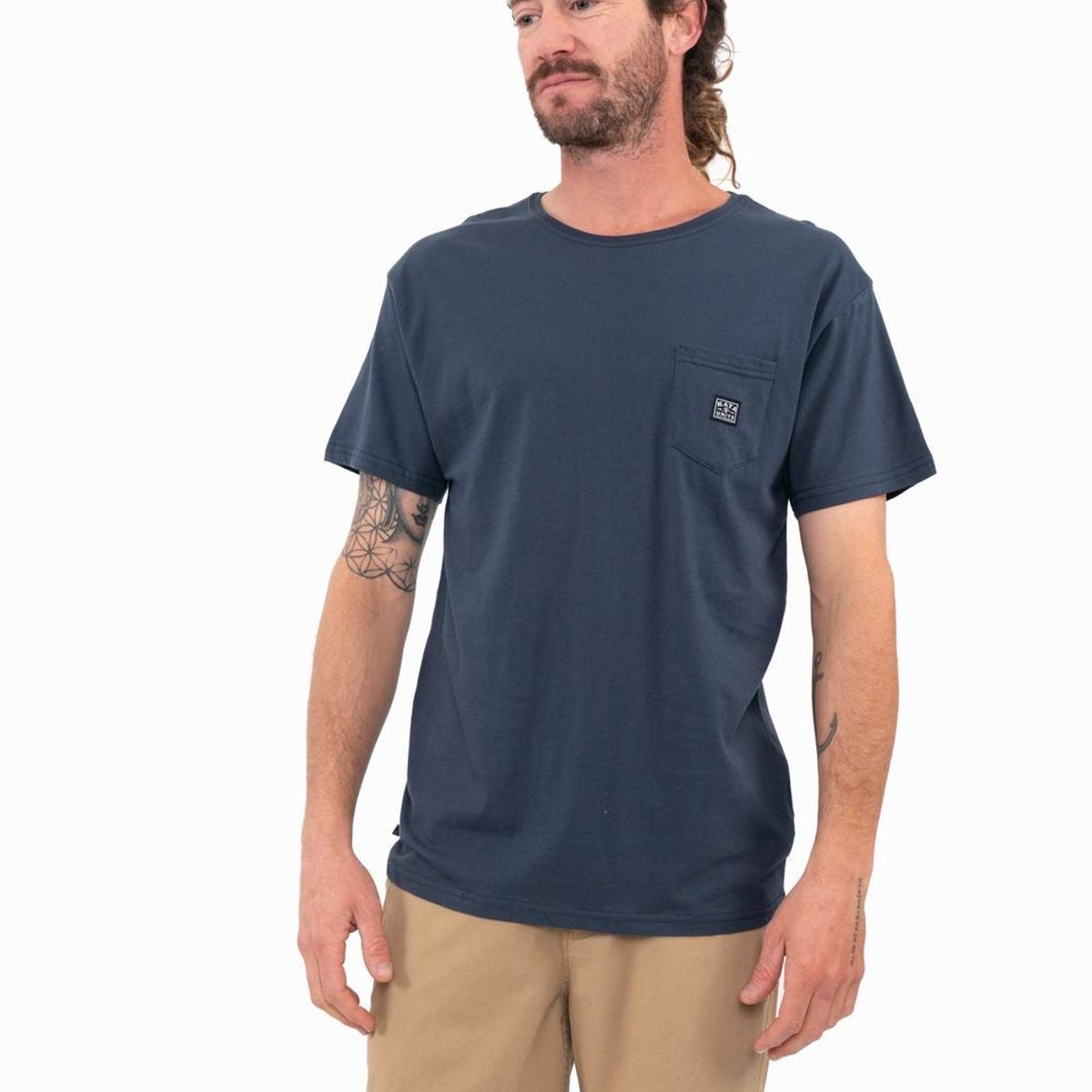 KAYA UNITE - Polera Hombre Orgánica Daily Navy