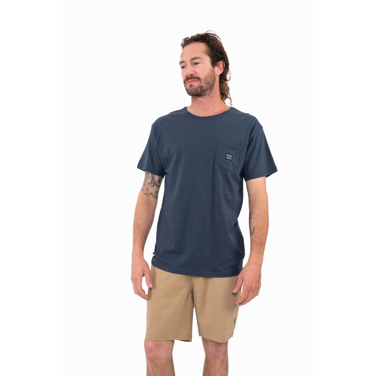 KAYA UNITE - Polera Hombre Orgánica Daily Navy