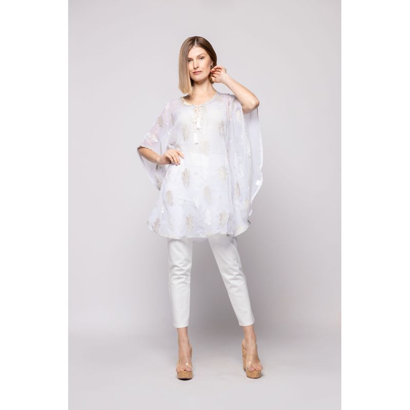 LUDOVICA - TUNICA MALVA BLANCO Ludovica