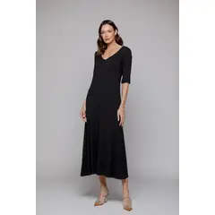 LUDOVICA - VESTIDO GAIA NEGRO