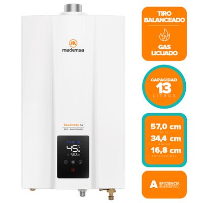 Imagen 2 del producto Calefont Gas Licuado 13 Litros Tiro Balanceado Cámara Estanca Balanced 13 Eco GL