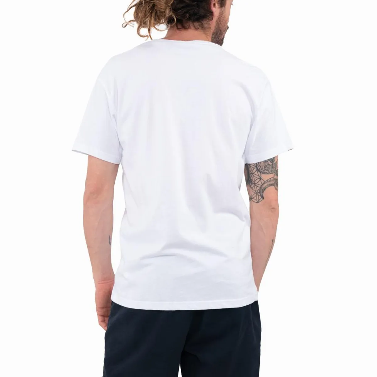 KAYA UNITE - Polera Hombre Orgánica Classy White Minilogo