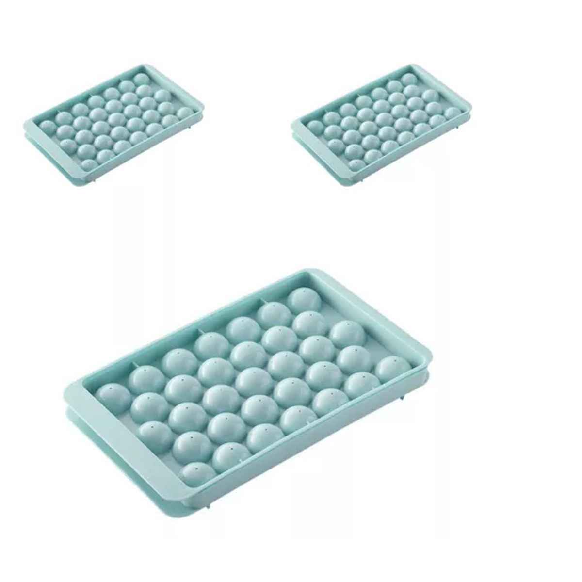 GENERICO - X 3 Hielera Cubeta De Hielo 3d Esfera Molde Hielos Redondos