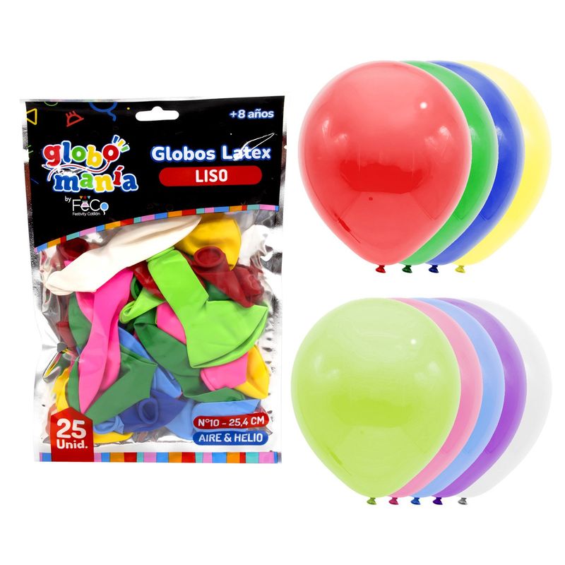 GENERICO - GLOBO 10 SURTIDO X25UNI