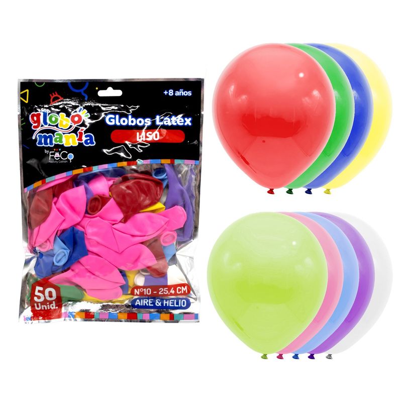 GENERICO - GLOBO 10 SURTIDO X50UNI
