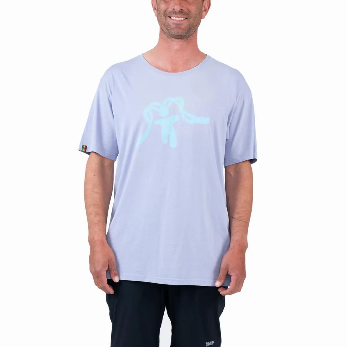 KAYA UNITE - Polera Hombre Orgánica Aqua Purple