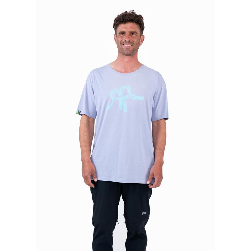 KAYA UNITE - Polera Hombre Orgánica Aqua Purple
