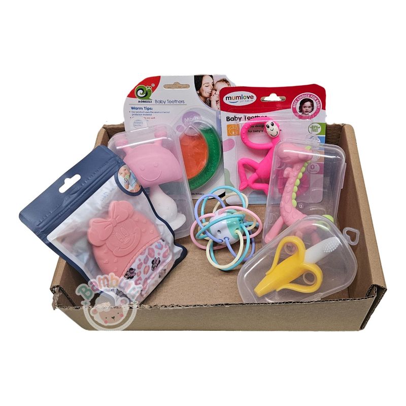GENERICO - Kit De Mordedores Bebé Primera Etapa Baby Shower