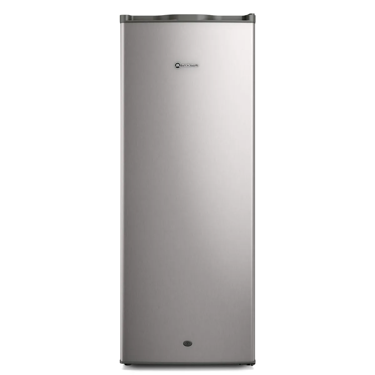 MADEMSA - Congelador Freezer Mademsa Vertical 157L Frío Directo con Puerta Reversible M265V Inox