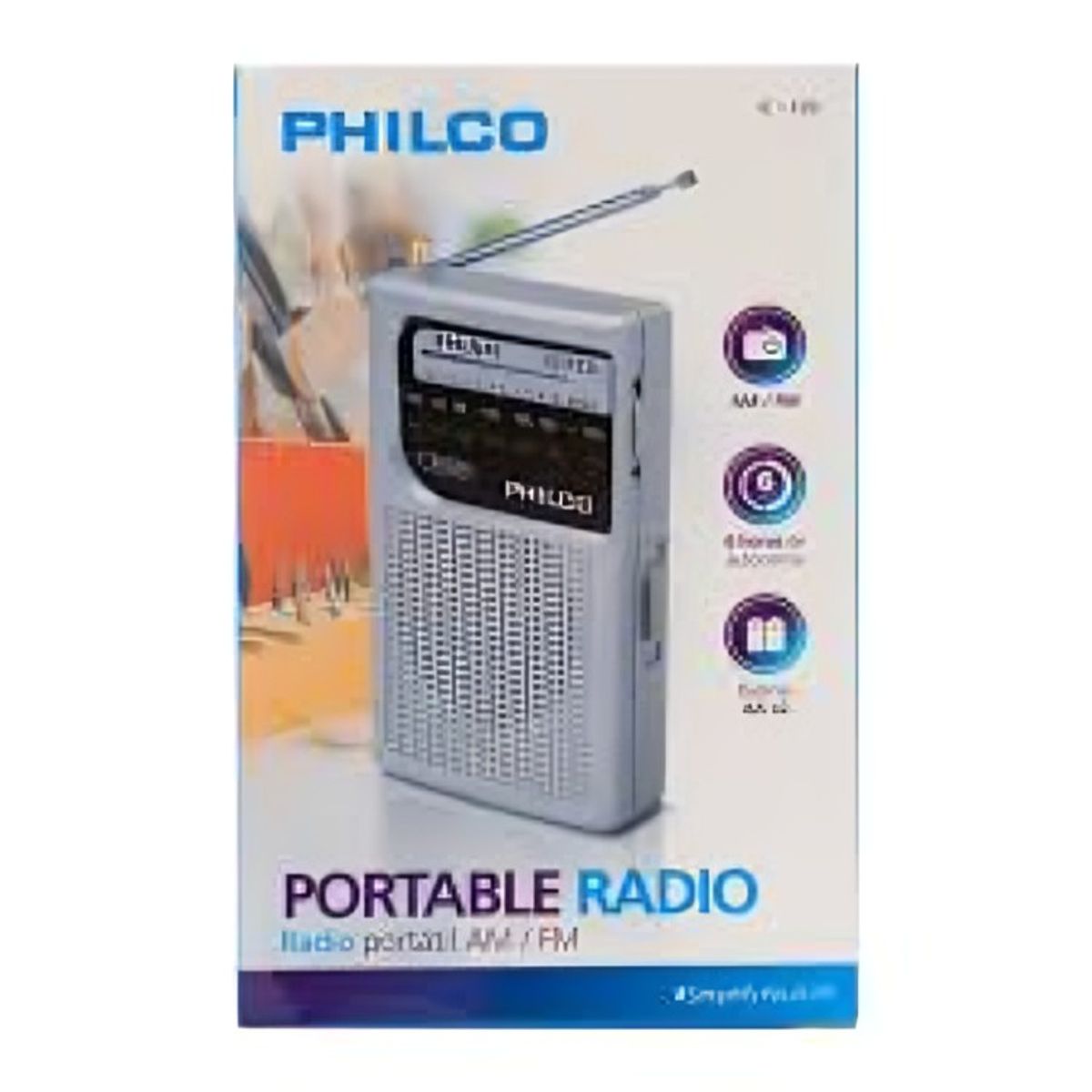 OEM - RADIO PORTATIL Y LIGERO PHILCO C-F20