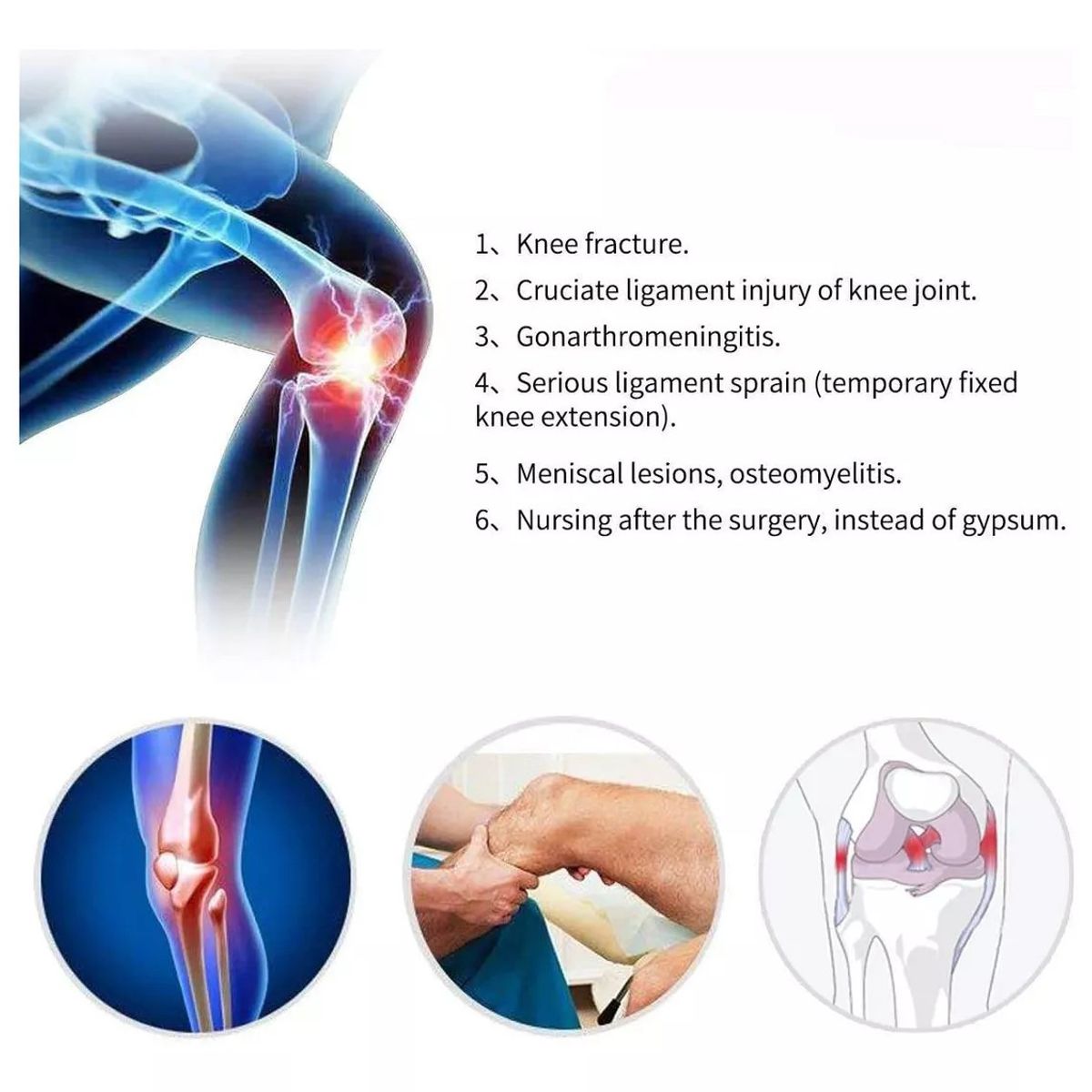 KUANGYE - Rodillera Con Regulación Flexo-extensión