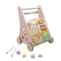 TALBOT - Correpasillo caminador didáctico Rainbow Rosa