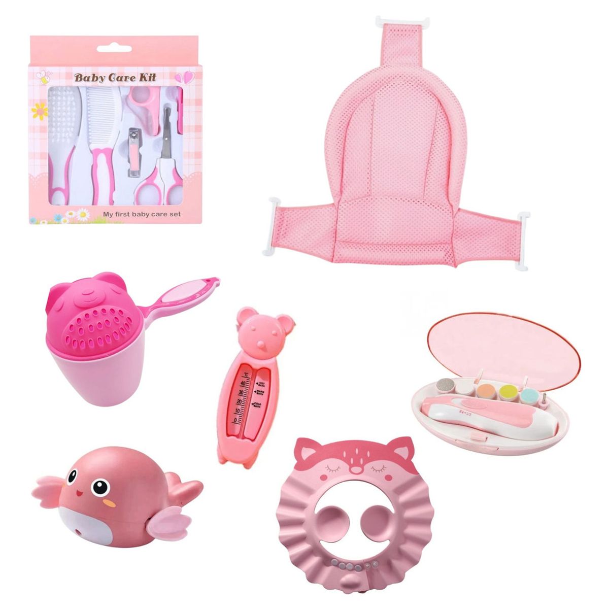 GENERICO - Kit De Baño Higiene De Bebe Con Lima Y Hamaca