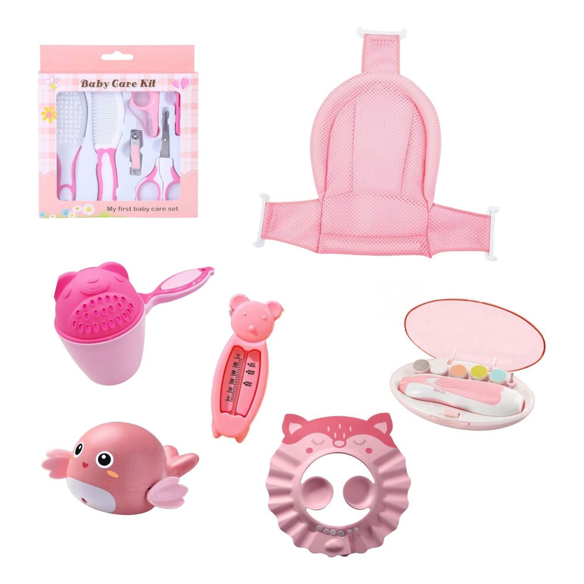 GENERICO - Kit De Baño Higiene De Bebe Con Lima Y Hamaca