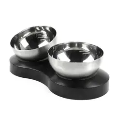 GENERICO - Platos Doble Comederos Bowl Alimentos De Perros Gatos