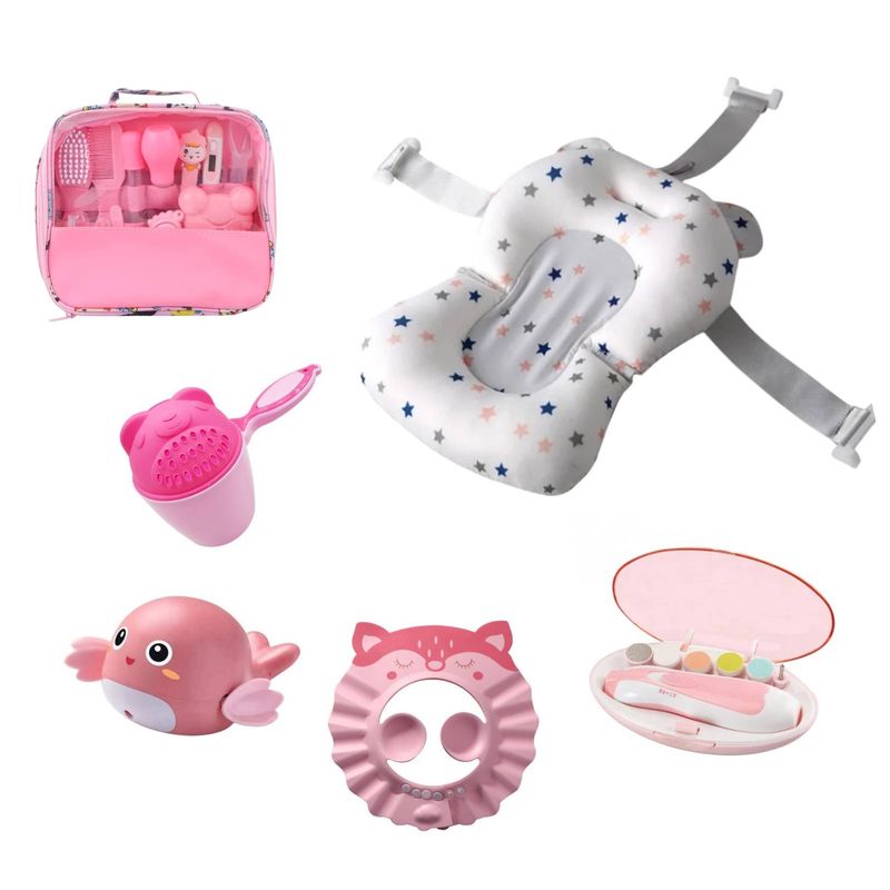 GENERICO - Kit De Baño Higiene De Bebe Con Lima Y Hamaca