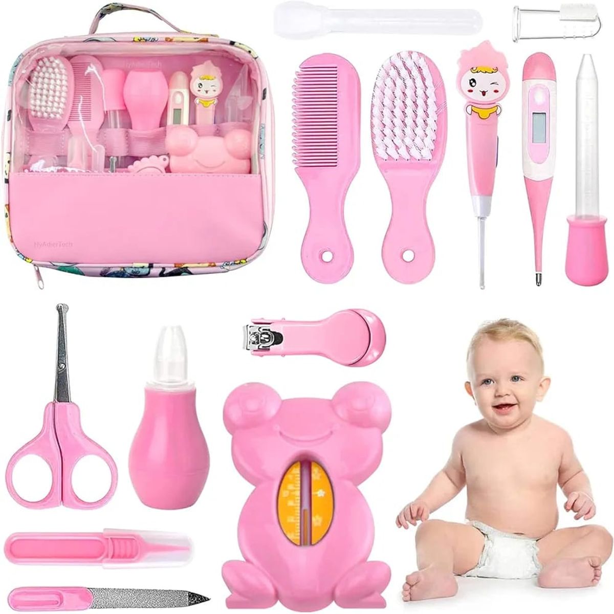 GENERICO - Kit De Baño Higiene De Bebe Con Lima Y Hamaca
