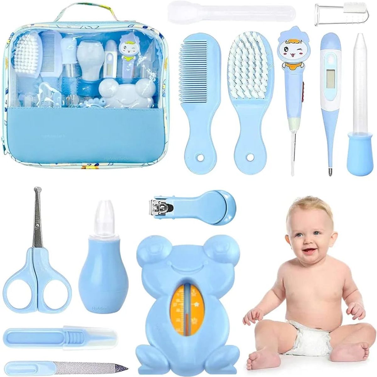 GENERICO - Kit De Baño Higiene De Bebe Con Lima Y Hamaca