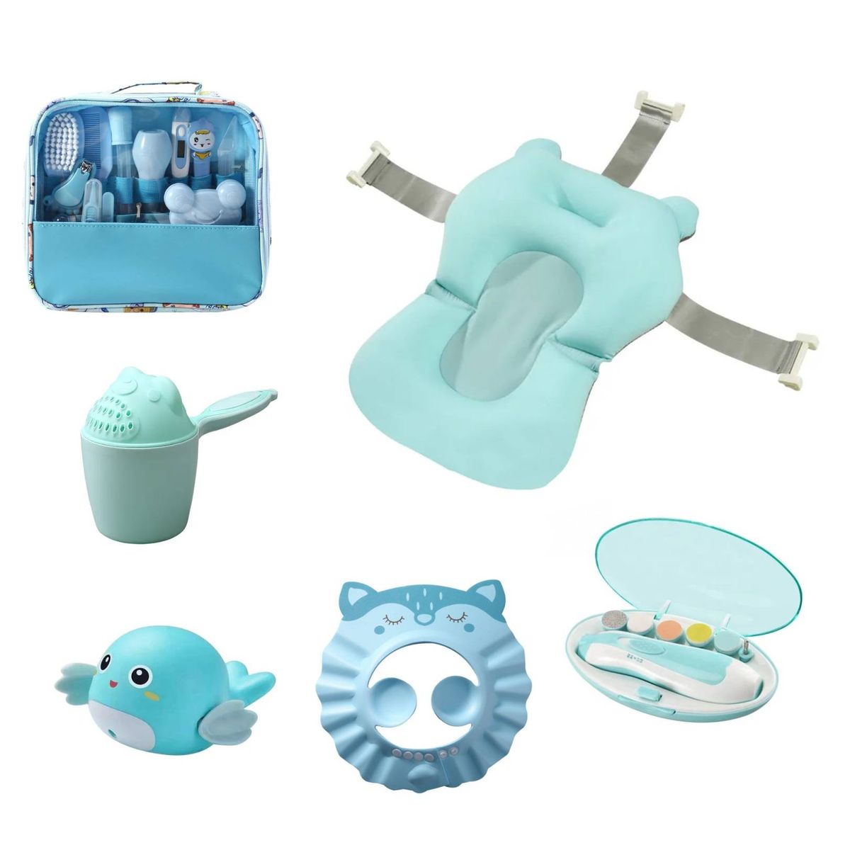 GENERICO - Kit De Baño Higiene De Bebe Con Lima Y Hamaca