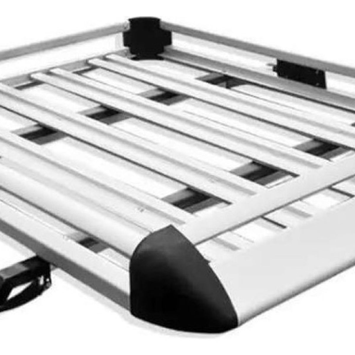 GENERICO - Parrilla De Techo Aluminio 13x09mt + Barras Porta Equipaje