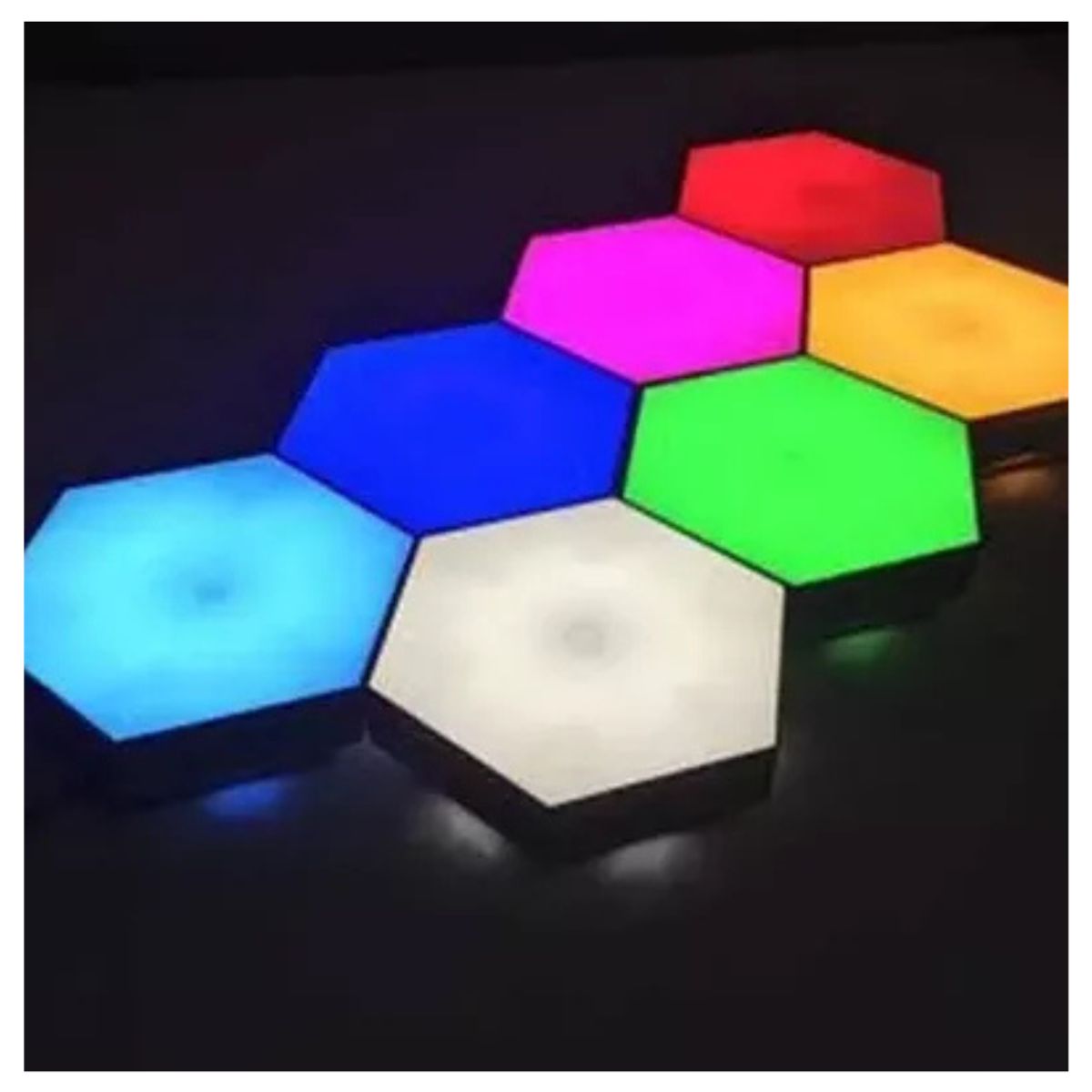 GENERICO - Luces Hexagonales 17 Colores LED