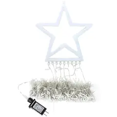 GENERICO - Guirnalda Estrella de Árbol LED Solar