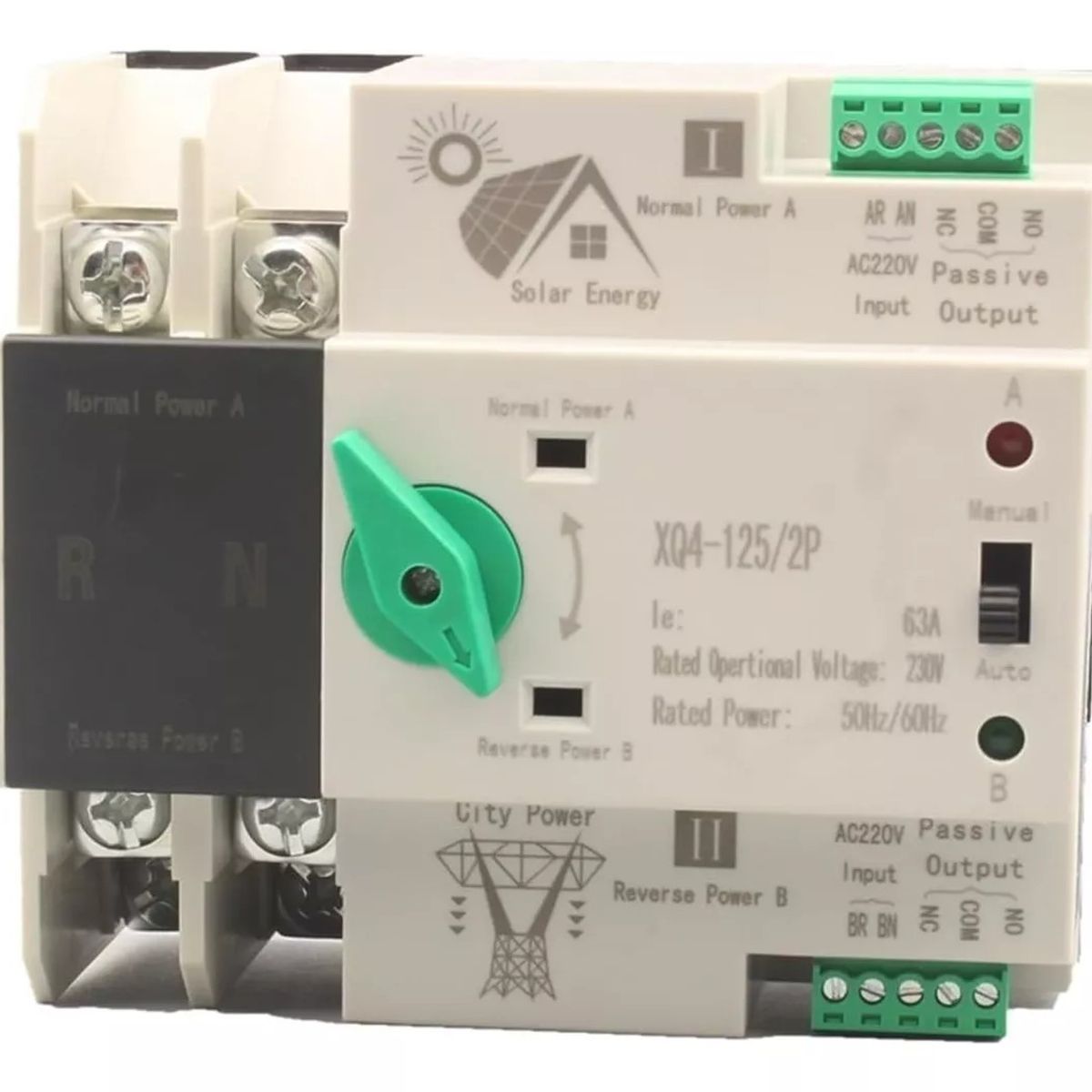 KUANGYE - Interruptor Ats Transferencia Automática 63a Monofásico