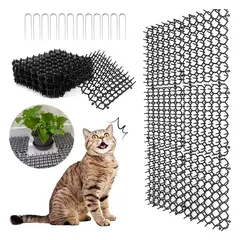 KUANGYE - 12 Alfombrillas Repelentes Mascotas Anti-cat Pot Con Clavos