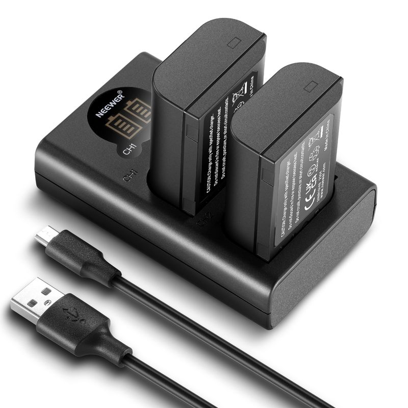 NEEWER - Dmw-blk22 2x Batería Y Cargador Kit Para Lumix S5 Ii Gh6 G9